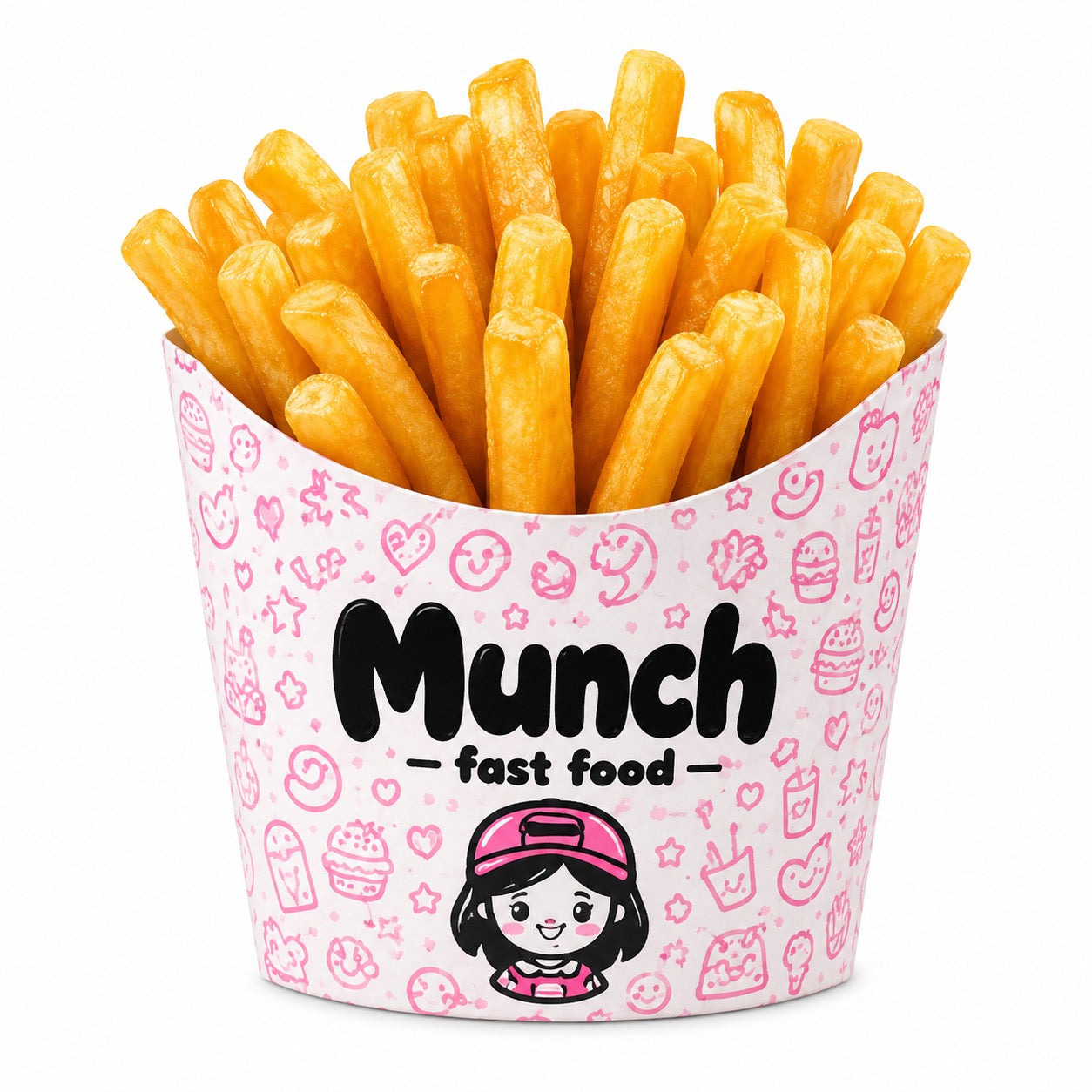 Large Fries - Papas Fritas MUNCH Fast Food